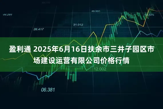 盈利通 2025年6月16日扶余市三井子园区市场建设运营有限公司价格行情
